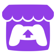 itch.io logo but purple