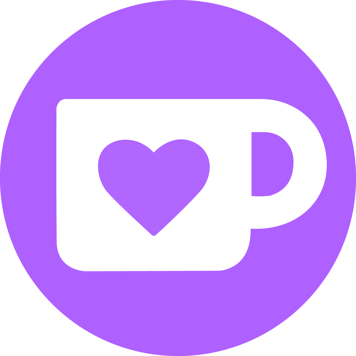 ko-fi logo but purple